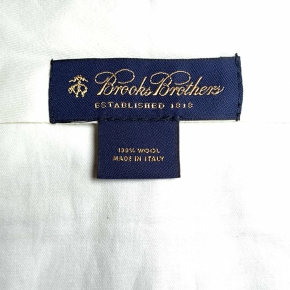 Brooks Brothers Tan Wool Pleated Dress Trousers - Picture 5 of 6